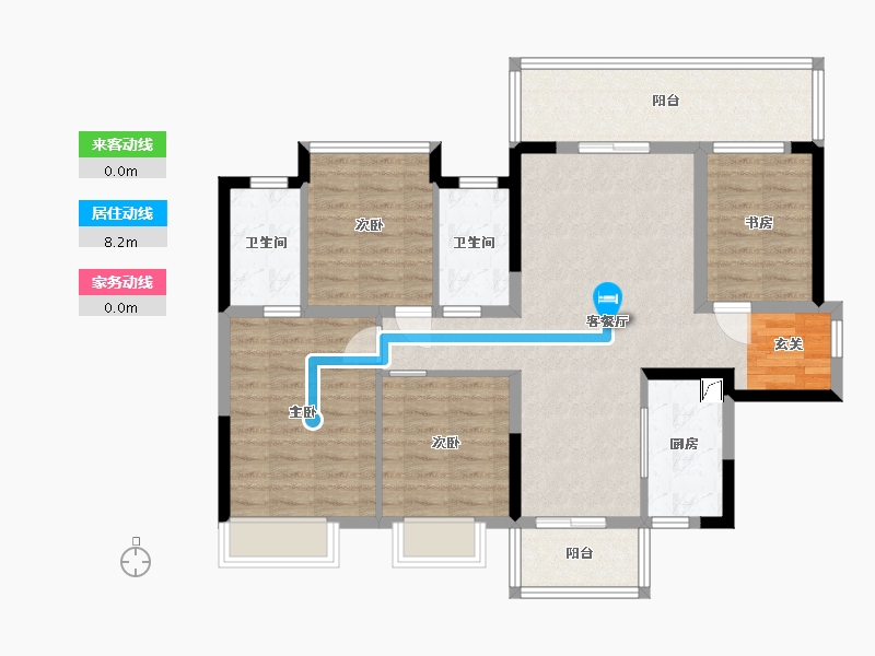 广西壮族自治区-南宁市-悦桂融创云图之城-97.61-户型库-动静线