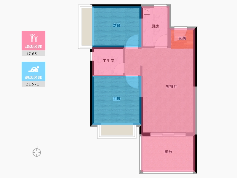 广东省-湛江市-鼎龙湾国际海洋度假区-61.60-户型库-动静分区