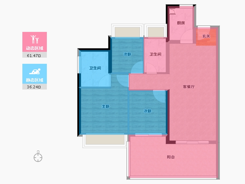 广东省-湛江市-鼎龙湾国际海洋度假区-88.02-户型库-动静分区