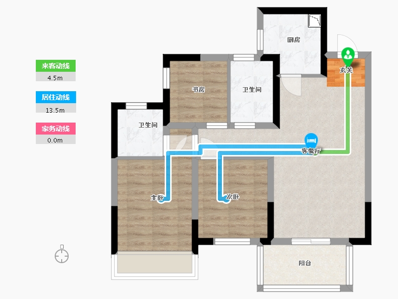 广西壮族自治区-南宁市-悦桂融创云图之城-67.73-户型库-动静线