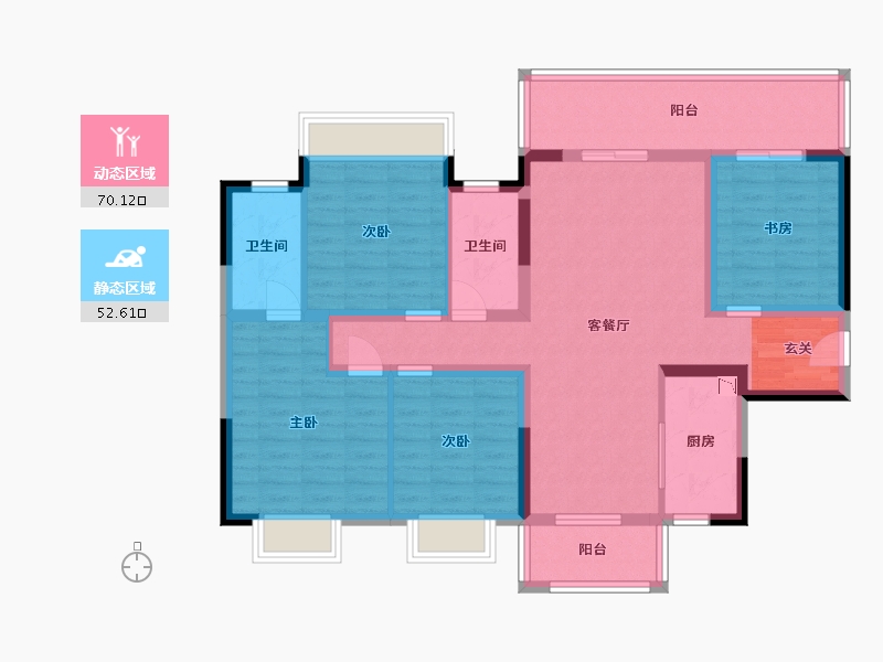 广西壮族自治区-南宁市-悦桂融创云图之城-108.96-户型库-动静分区