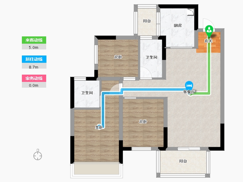 广西壮族自治区-南宁市-悦桂融创云图之城-78.58-户型库-动静线