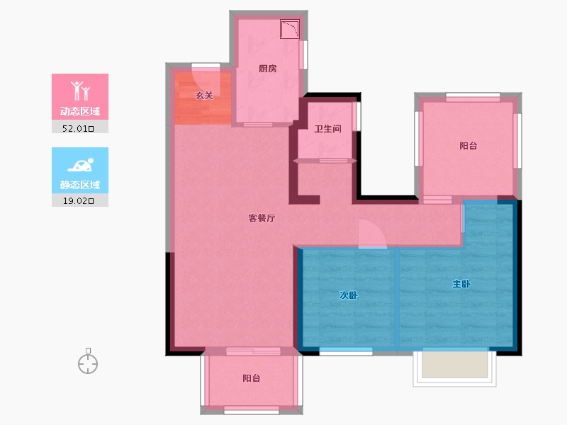 广西壮族自治区-南宁市-中南十洲-62.21-户型库-动静分区