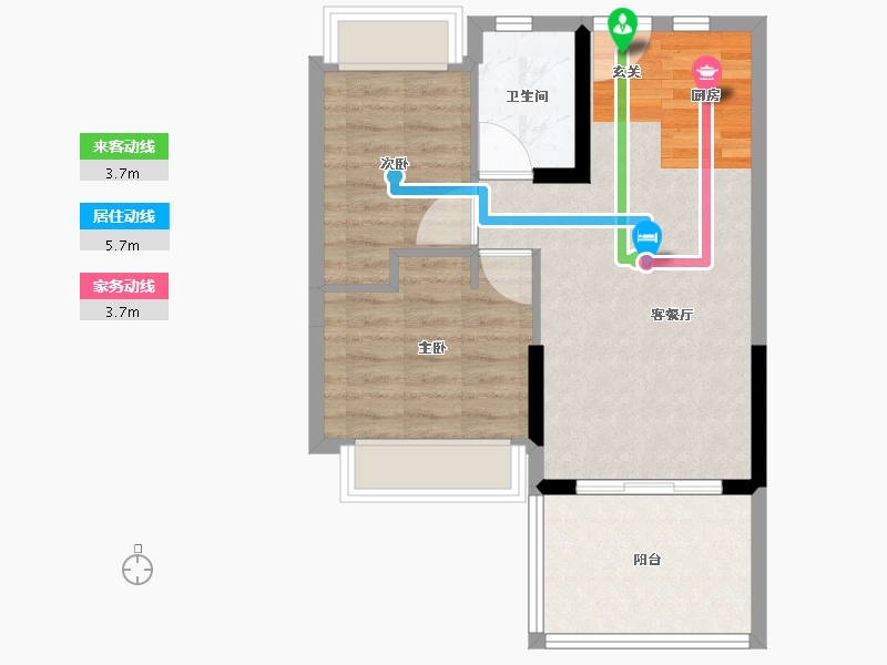 广东省-湛江市-鼎龙湾国际海洋度假区-57.60-户型库-动静线