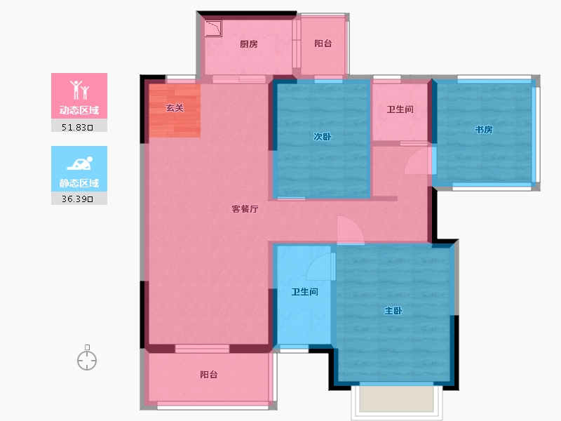 广西壮族自治区-南宁市-振业启航城-78.19-户型库-动静分区