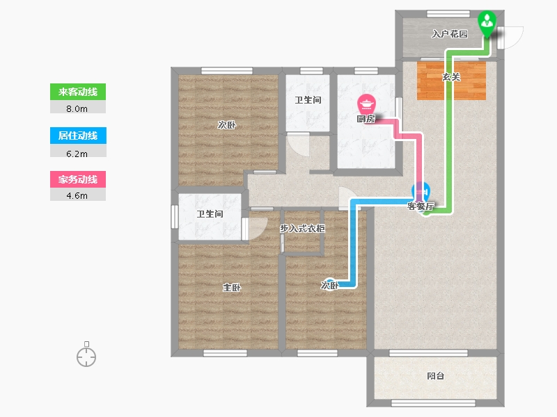 山东省-菏泽市-壹品公馆-110.48-户型库-动静线