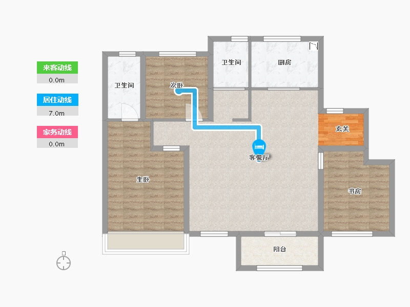 山东省-菏泽市-绿地城-100.79-户型库-动静线