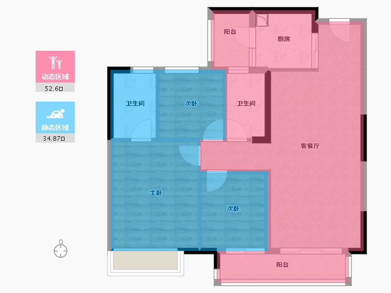 广东省-揭阳市-保利和府-78.23-户型库-动静分区