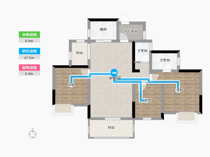 四川省-成都市-蝴蝶洲（青白江）-87.88-户型库-动静线