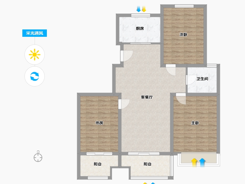 江苏省-盐城市-凤凰郡-98.01-户型库-采光通风