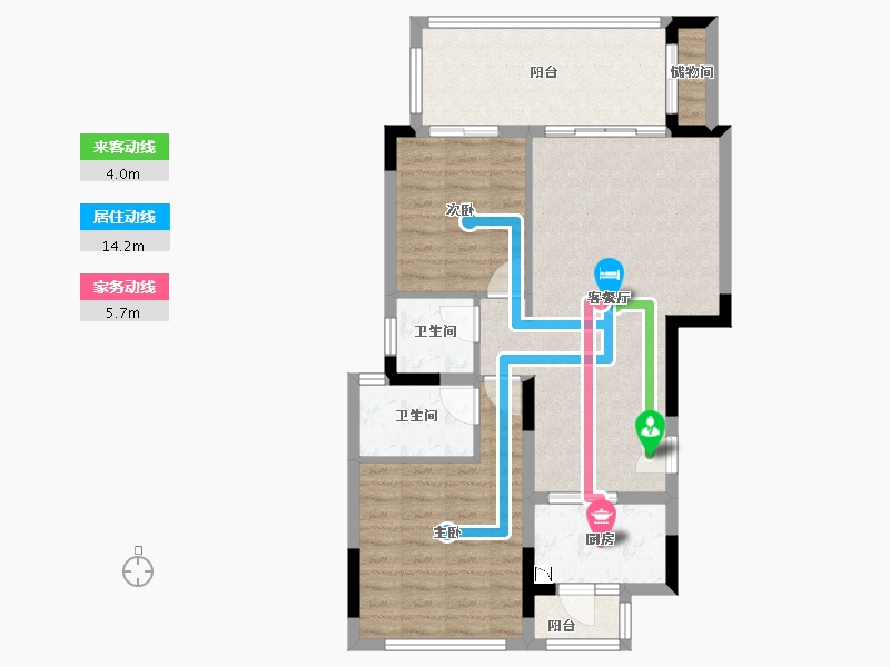 广东省-惠州市-中海汤泉-82.25-户型库-动静线