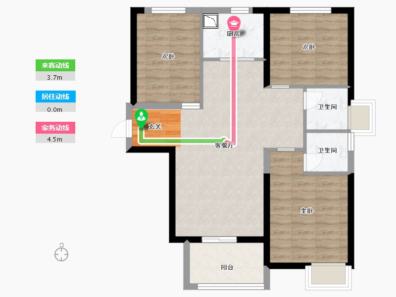 福建省-厦门市-中铁诺德逸都-72.80-户型库-动静线