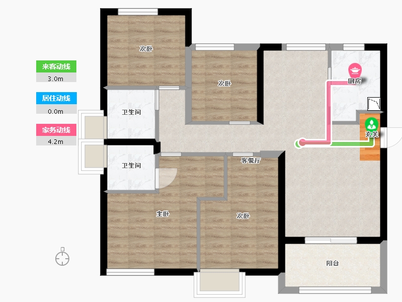 福建省-厦门市-中铁诺德逸都-87.21-户型库-动静线