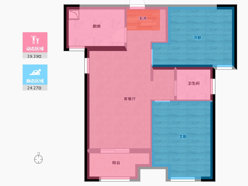 福建省-厦门市-中铁诺德逸都-55.99-户型库-动静分区