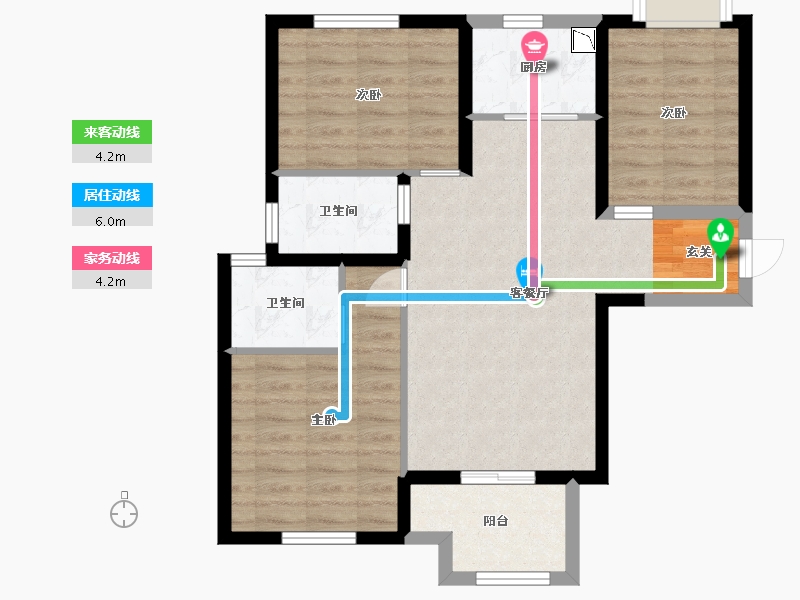 福建省-厦门市-中铁诺德逸都-72.80-户型库-动静线