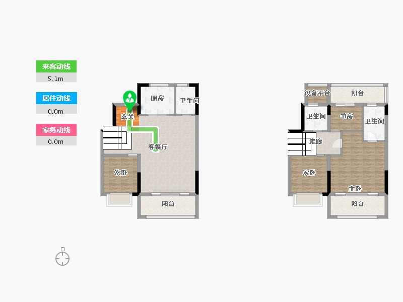 江苏省-苏州市-建发悦江南-126.40-户型库-动静线