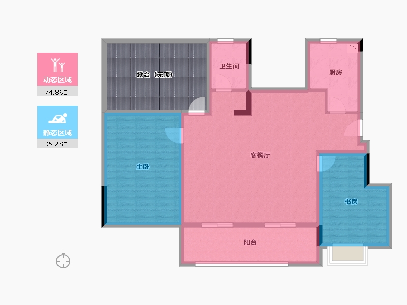 江苏省-无锡市-金融街金悦府-116.00-户型库-动静分区