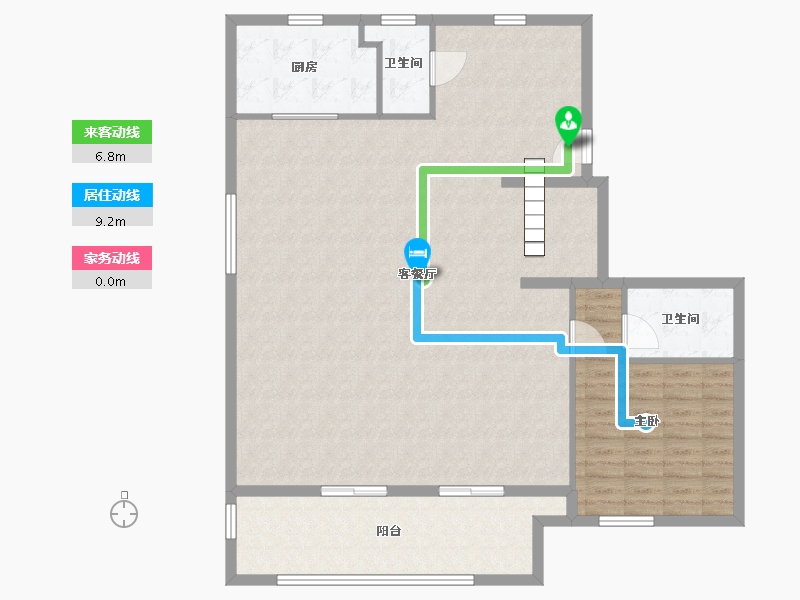 江苏省-无锡市-云栖墅-132.00-户型库-动静线