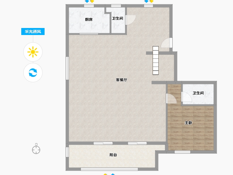 江苏省-无锡市-云栖墅-132.00-户型库-采光通风