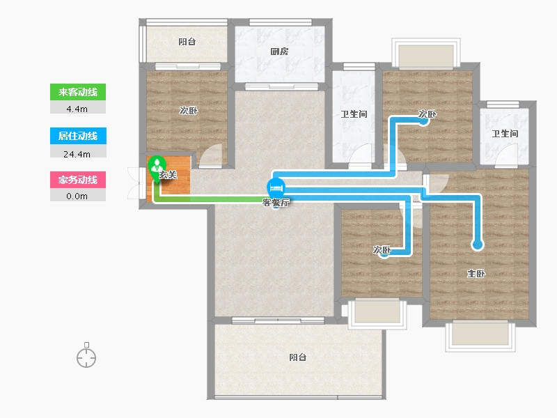 湖南省-邵阳市-乾道桃源府-112.18-户型库-动静线