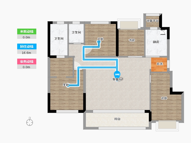 江苏省-苏州市-建发悦江南-110.51-户型库-动静线