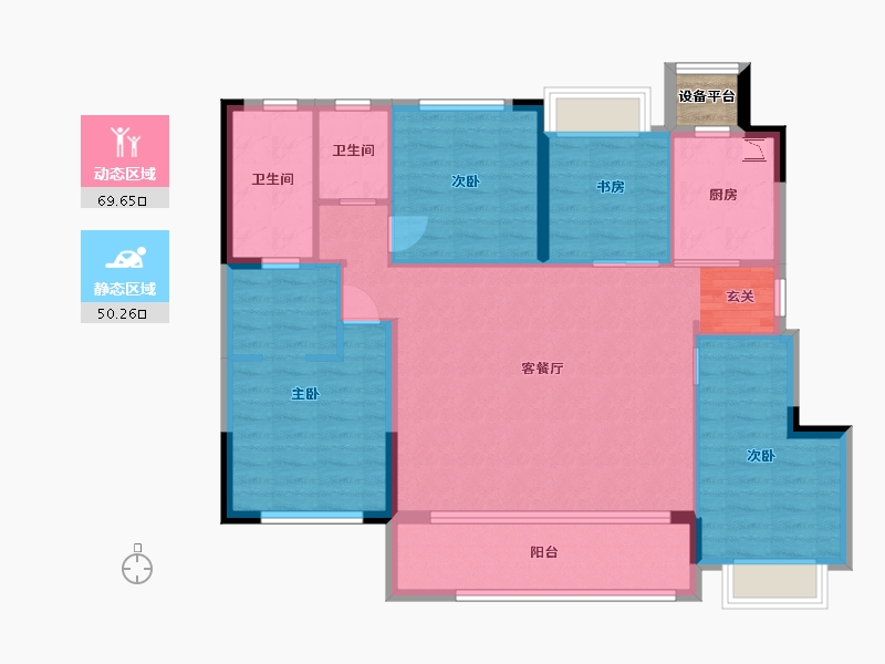 江苏省-苏州市-建发悦江南-110.51-户型库-动静分区