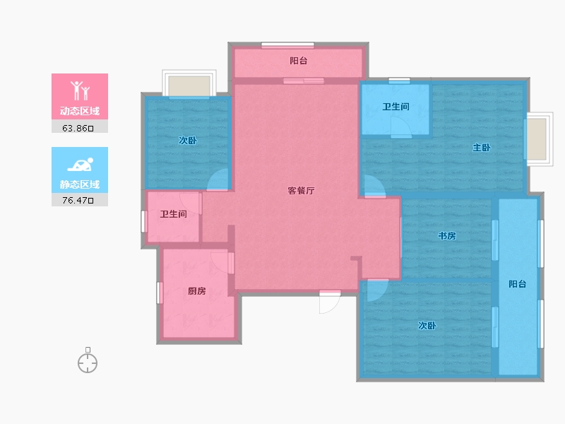 山西省-太原市-新城吾悦首府-126.95-户型库-动静分区