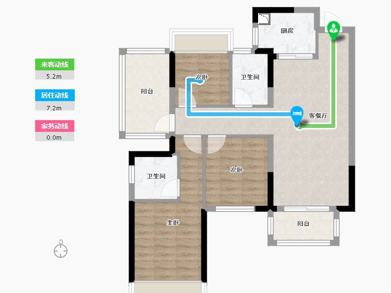 广西壮族自治区-南宁市-荣和五象学府-78.22-户型库-动静线