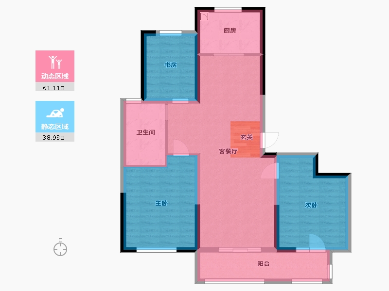 山东省-威海市-新港城-89.60-户型库-动静分区