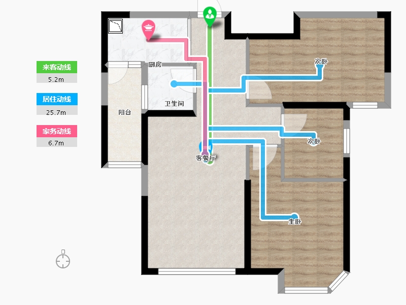 福建省-泉州市-百宏御墅香缇-85.01-户型库-动静线