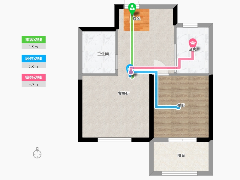 山东省-威海市-新港城-52.00-户型库-动静线