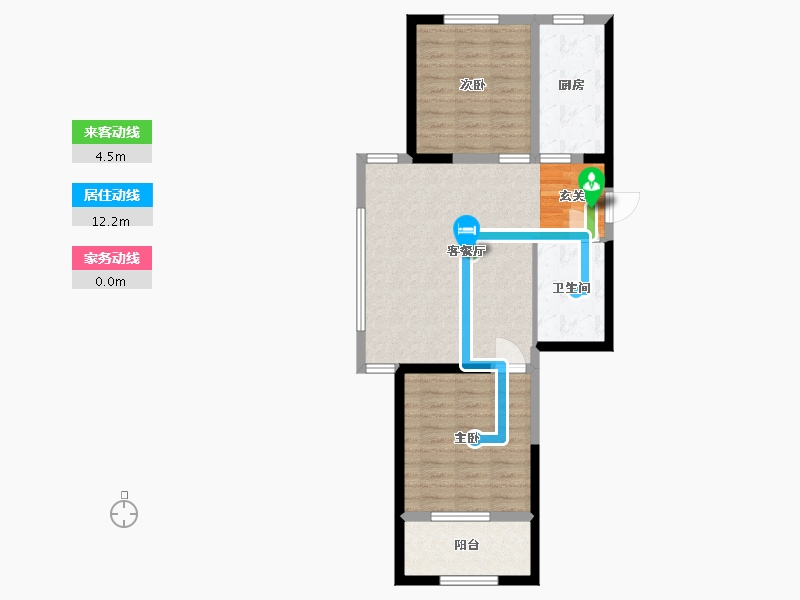 山东省-威海市-新港城-70.40-户型库-动静线