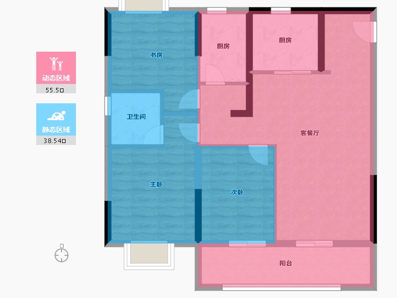 江苏省-无锡市-金融街金悦府-84.01-户型库-动静分区