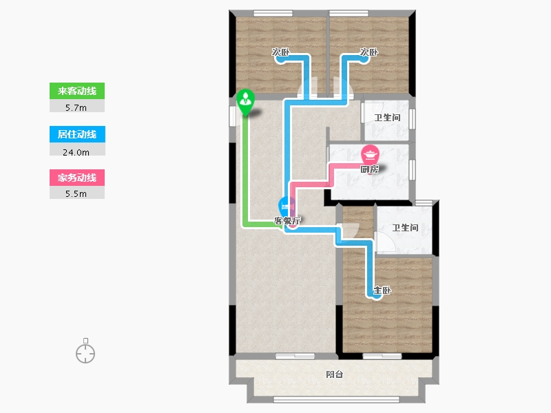 河南省-郑州市-康桥玖玺园-101.59-户型库-动静线