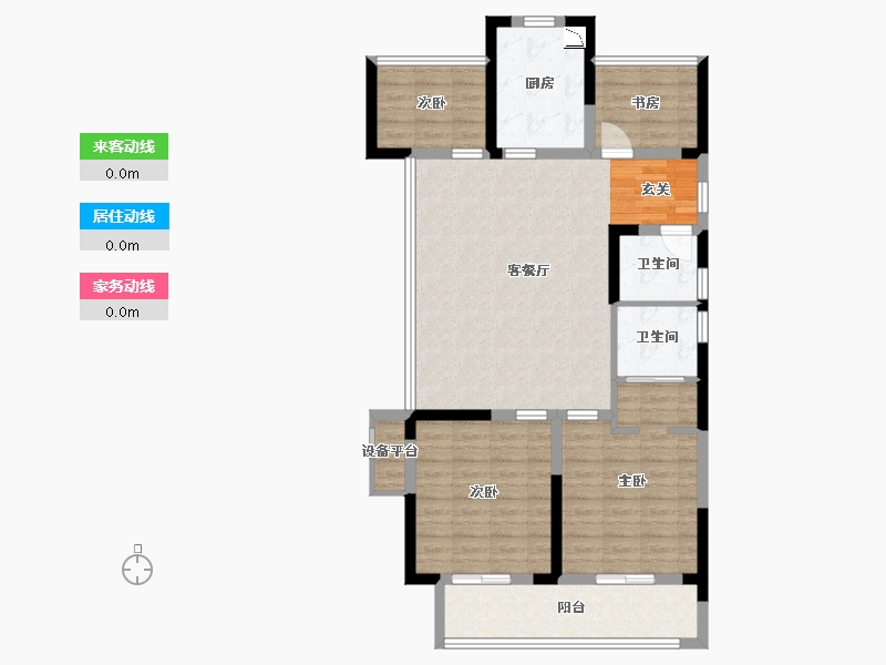 浙江省-绍兴市-金樾玖著-100.80-户型库-动静线