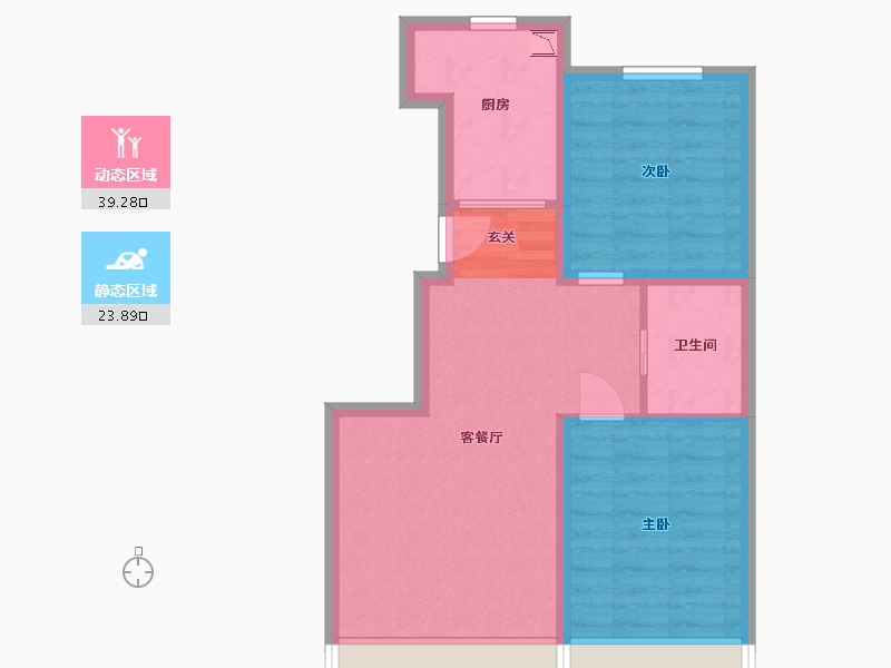 吉林省-长春市-万隆伟业京学府-56.00-户型库-动静分区