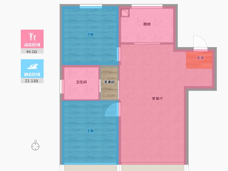 吉林省-长春市-万隆伟业京学府-57.58-户型库-动静分区