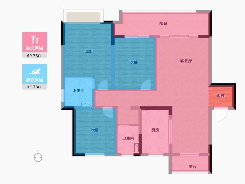 河南省-商丘市-柘城建业春天里-100.00-户型库-动静分区