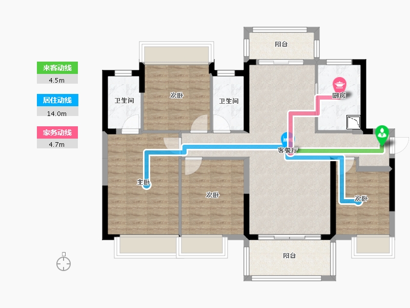 广西壮族自治区-南宁市-龙光水悦龙湾御江-101.09-户型库-动静线