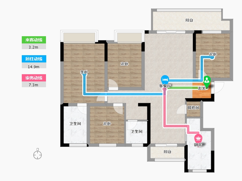 河南省-商丘市-柘城建业春天里-115.01-户型库-动静线