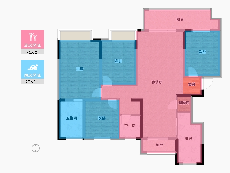 河南省-商丘市-柘城建业春天里-115.01-户型库-动静分区