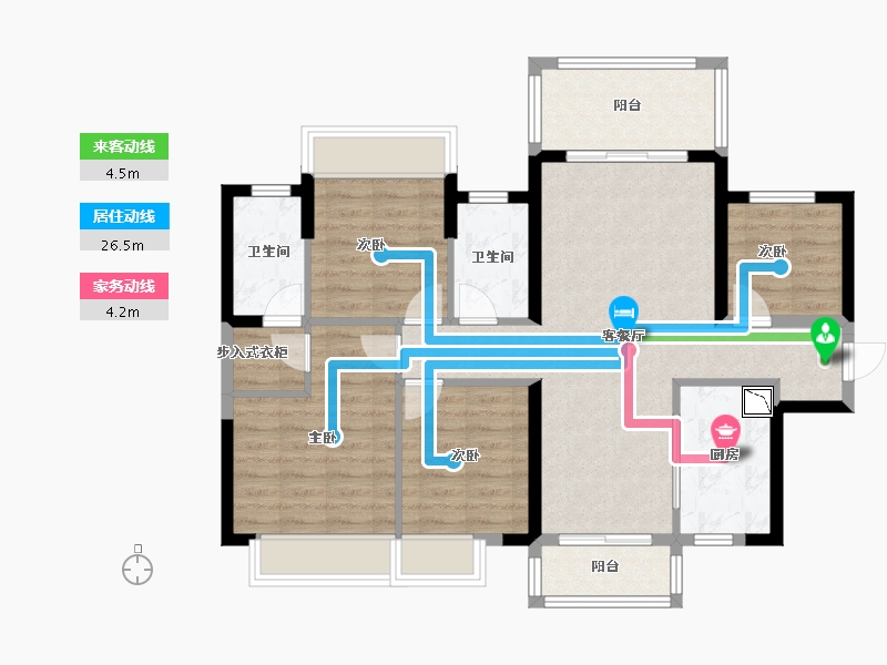 广西壮族自治区-南宁市-龙光水悦龙湾御江-91.42-户型库-动静线