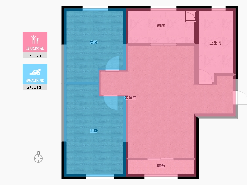 河北省-保定市-学府澜湾-63.20-户型库-动静分区