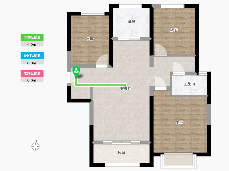 陕西省-西安市-梧桐年华-75.07-户型库-动静线