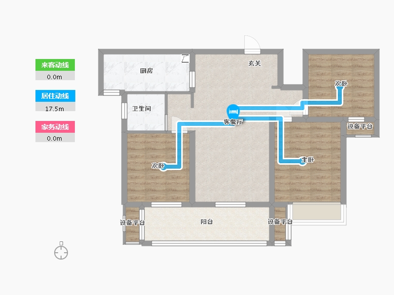 河南省-洛阳市-旭辉朗瑞・中央公园-82.40-户型库-动静线