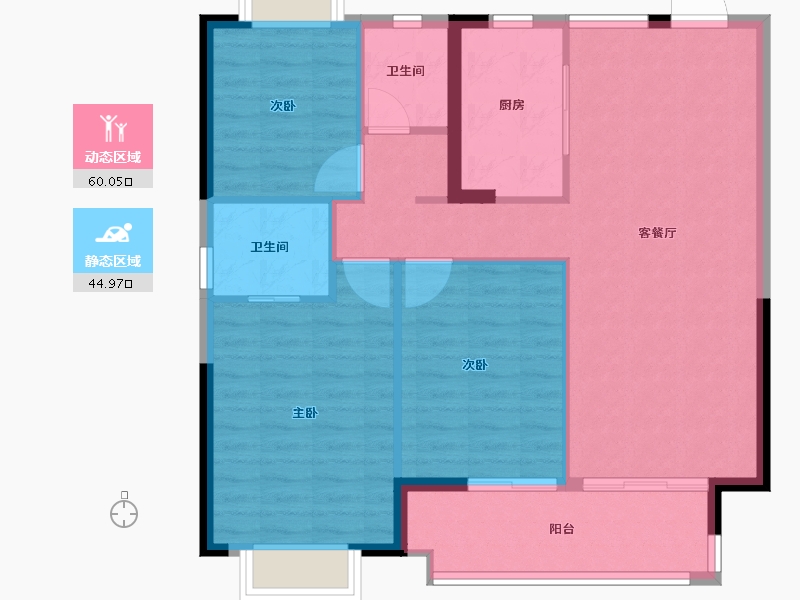 江西省-赣州市-绿地赣州城际空间站-96.00-户型库-动静分区