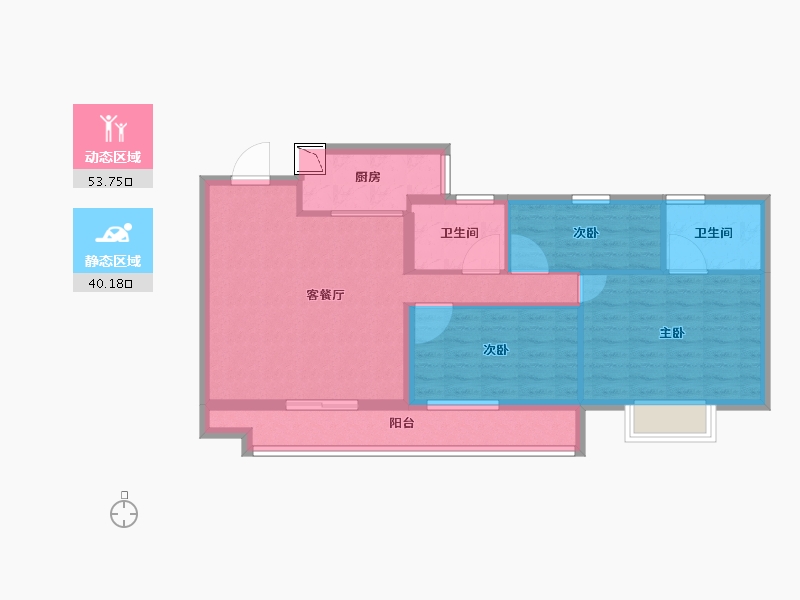 福建省-泉州市-正荣浔兴世纪春天-84.01-户型库-动静分区