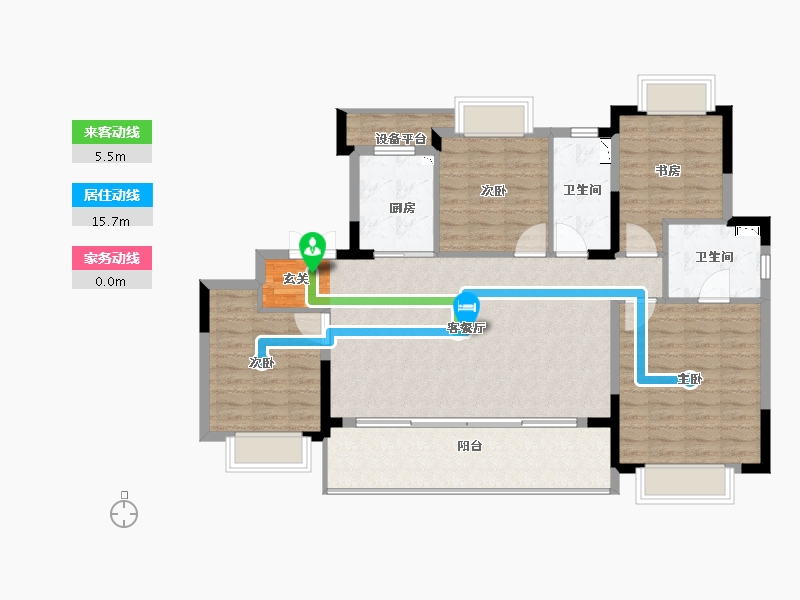 江西省-南昌市-奥园铂翠中央-114.00-户型库-动静线