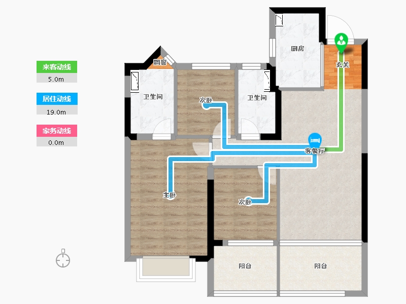 安徽省-合肥市-置地瑞玺-85.00-户型库-动静线