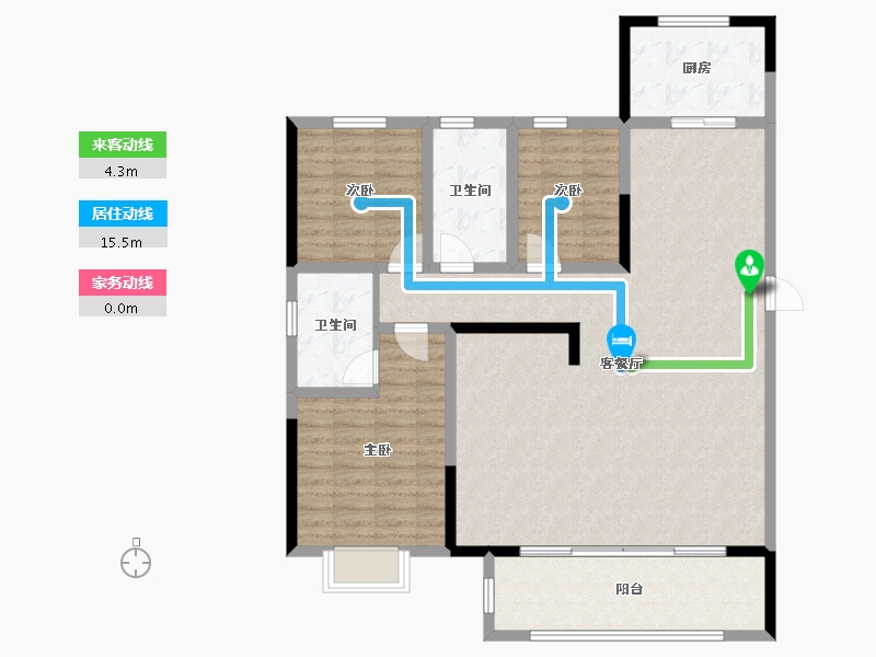 河南省-郑州市-鑫苑府-117.00-户型库-动静线